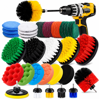 Kit de 45 brosses de nettoyage pour perceuse électrique, idéal pour le detailing automobile et le nettoyage domestique