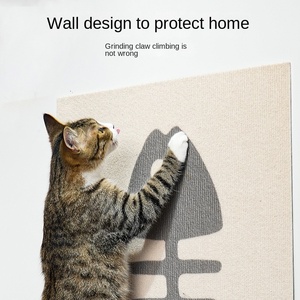 Rascador Vertical para Gatos con Diseño de Dibujos Animados, Montable en Pared, Material de Fieltro Resistente al Desgaste, Juguete para Gatos - Product Image 2