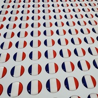 Autocollant en époxy transparent brillant à dôme, design personnalisé, auto-adhésif, fourni directement par l'usine