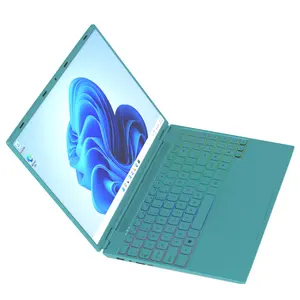 Nouveau modèle d'ordinateur portable 16 pouces, bleu, vert, violet, coloré, rapide, 12 go, 2023 go, processeur CPU N5095 pour étudiants, 512