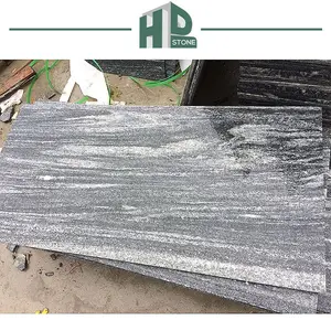 Chinese Polished Natural Grey Landscape Granite Dark Grey Granite Stone For Floor and Wall Tiles