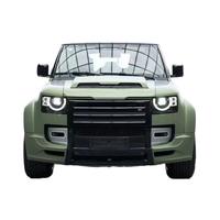 Kit carrosserie large pour Land Rover Defender LM, en matériau PP, comprenant pare-chocs avant et arrière, lèvres avant et arrière, aileron arrière