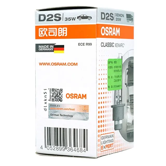 OSRAM 66240 D2S 12V 24V 35W P32d-2 Xenarc klasik 4300K 3200Lm E1 persetujuan Xenon bohlam Jerman