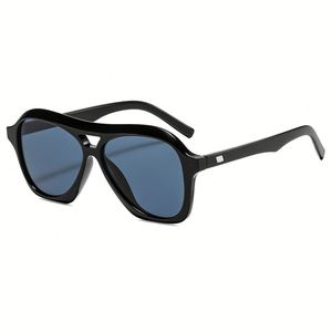Gafas de Sol Personalizadas con Logotipo, Estilo Vintage 2025, Doble Puente, Diseño de Leopardo para Hombre, Protección UV400, Parte Superior Plana, Cuadradas, para Mujer - Product Image 5