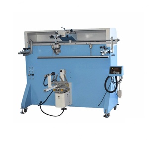 Machine d'impression sérigraphique pneumatique pour surfaces plates, cylindriques, seaux, fûts et bouteilles de peinture, neuve, avec PLC - Product Image 2