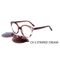 Lunettes de soleil à clipser œil de chat en acétate, monture optique, charnière à ressort, papillon, magnétiques, polarisées, unisexe, solides, tendance, à monture complète