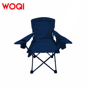 Chaise pliante Woqi, structure en aluminium, tissu Oxford bleu foncé, chaise de jardin au design contemporain, 50x50x80cm - Product Image 5
