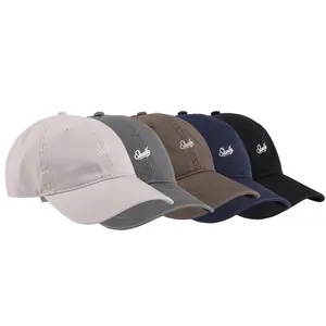Chapéus bordados personalizados moda unissex chapéu de 6 painéis, bonés bonés profissionais de beisebol por atacado