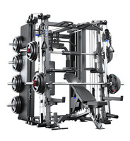 Nouvelle Version Améliorée : Appareil de Musculation Multifonctionnel Smith Machine, Rack de Squat et Presse à Bench, Dispositif d'Entraînement Complet Commercial de Haute Qualité