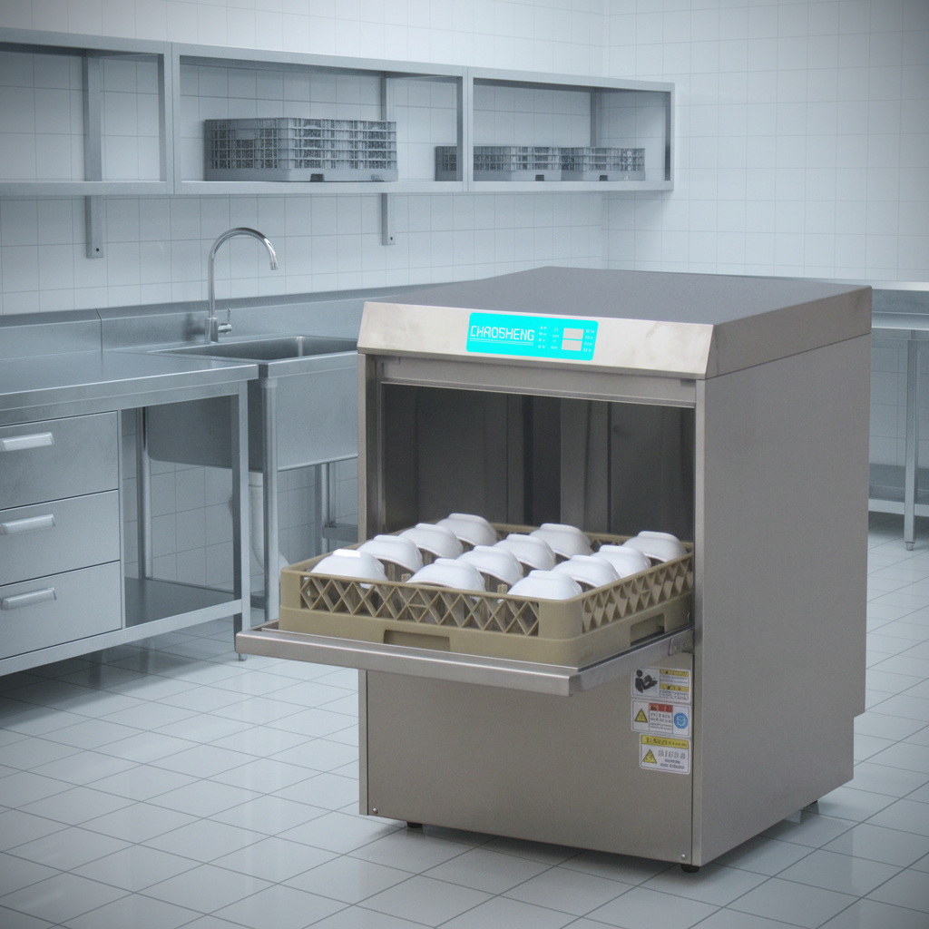 Smart Commercial Freestanding Stainless Steel Dishwasher 4 Sets Capacity Full-Integrated Control Electric App-Controlled Hotel