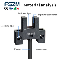 Kabel Sensor Optik Fotoelektrik FSZM Original Tipe U-Shaped Slot Seri Micro Slot Universal Groove Type Induction Switch