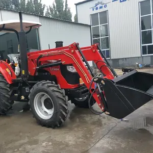 used tractor agriculture massey ferguson 375 power of 100hp with front loader farm agricultural machinery plow disc harrow