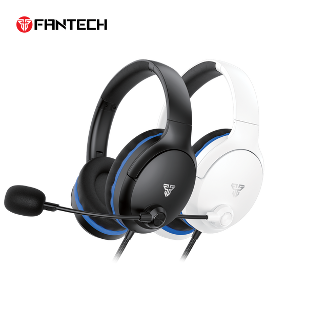 FANTECH MH89 Over-Ear Wired Gaming Headset Omnidirectional Mic 3.5mm TRRS Jack Headphone Lightweight Headset for PC Gaming