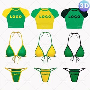 OUTPACE Nuevo Bikini Retro para Mujer, Traje de Baño Personalizado 2025, Traje de Baño Azul Marino para Mujer, Ropa de Playa para Mujer en Venta - Product Image 4