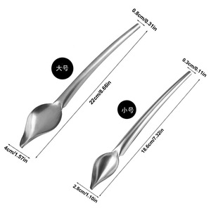 Cucchiaio per Decorazione Torte in Acciaio Inox Fai-da-Te all'Ingrosso, Strumento per Scrittura e <span class=keywords><strong>Disegno</strong></span>, Utensile per Pasticceria Occidentale - Product Image 2