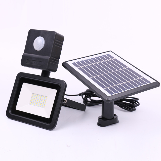 Security Solar Powered LED Motion Sensor IP65 Rated Garden Lamp for Warehouse & Outdoor Use