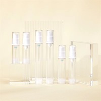 Botol Lotion plastik Mini kemasan botol tanpa udara kosmetik semprot 5mL 10mL 12mL 15mL Serum Krim Mata sampel botol tekan pompa