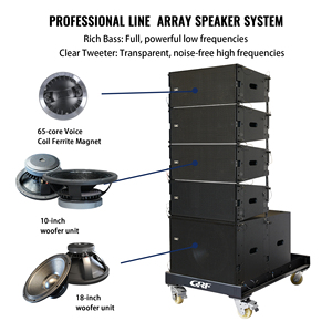 Manufacturer Dual 10" Line Speaker Professional Sound System 18" Subwoofer Passive Audio Equipment for Outdoor Stage CCLF-600S+Q - Product Image 4