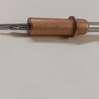 Goupilles Cleco – Fixations temporaires – Corps en acier doux CRCA, goupille centrale longue en acier inoxydable 304, plaqué cuivre, taille 1/8, force de maintien 22 kg
