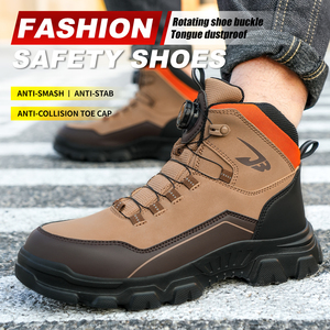 Botas de Seguridad para Escalada en Exteriores de Alta Calidad, Anti-aplastamiento y Anti-pinchazos, con Puntera de Acero, Transpirables, de Caña Alta para Hombre - Product Image 1