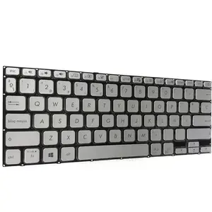 Keyboard Laptop Perak untuk ASUS VivoBook X409 X412 X409F X409FL X409JA X409U M409D Notebook Keyboard Laptop Keyboard Bawaan