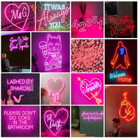 Winbo Luce al Neon LED Flessibile RGB con Filo di Rame Impermeabile per Decorazioni Natalizie Fai-da-Te, Insegna al Neon Personalizzata per Camera da Letto e Feste