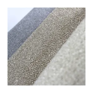 Free sample polyester velvet fabric shining plush Matt ant cloth fabric grainy upholstery fabric