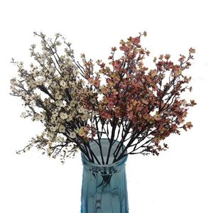 S-1013 Vente en gros de fleurs artificielles de <span class=keywords><strong>jasmin</strong></span> d'hiver colorées en soie de haute qualité, personnalisables, 50 cm, pour le Nouvel An - Product Image 2