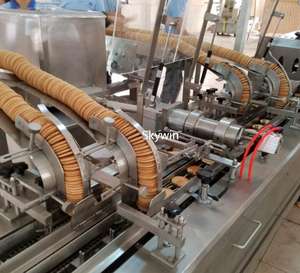 Machine de remplissage à <span class=keywords><strong>deux</strong></span> rangées, pour chocolat, crème et Sandwich, plateau connecté, emballage gratuit - Product Image 3