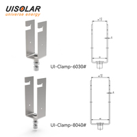 UISOLAR Support photovoltaïque en acier galvanisé, pince en U pour panneau solaire 30mm 40mm, fixation PV, boulon en U carré avec écrou