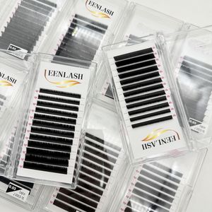 Extensiones de Pestañas de Volumen Ruso Individuales de Seda de Terciopelo Hechas a Mano al por Mayor, Crea Tu Propia Marca con Etiqueta Privada CC - Product Image 6