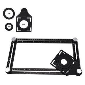 Strumenti di costruzione Multi angolo di misura righello di alluminio righello di posizionamento professionale piastrelle di legno - Product Image 5