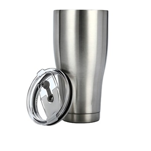 Gobelet isotherme en acier inoxydable de 30 oz de style YETI avec couvercle MagSlider, en métal argenté, vente en gros, logo personnalisé - Product Image 1