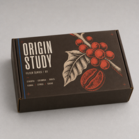 Boîtes d'expédition en carton ondulé personnalisées pour les kits d'abonnement de café de spécialité