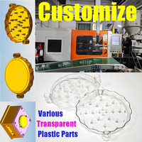 Pièces en plastique polycarbonate PC transparentes, résistantes aux chocs, de qualité alimentaire, sans BPA, moulées par injection, composants industriels sur mesure