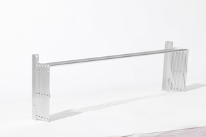 ราวตากผ้าติดผนังแบบพับได้ ทำจากโลหะอเนกประสงค์ พร้อมดีไซน์พับเก็บได้ - Product Image 2