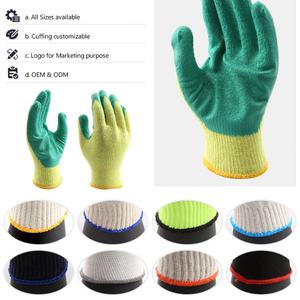 Jinda Professional Safety Gloves Reflective <b>Nitrile</b> Wear-Resistant <b>Rubber</b> Labor Supplies - Product Image 4