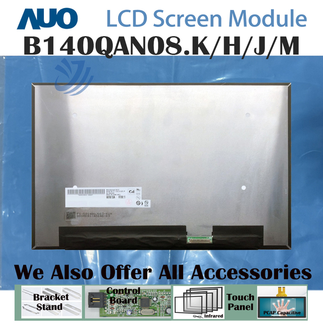 14.0" 120Hz , 1200:1, 2880x1800, 16:10 No Touch 40Pins WQXGA Laptop LCD Screen Module B140QAN08.K/H/J/M