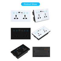 Interrupteur intelligent SMARSECUR avec port de charge USB Type-C, Zigbee, Tuya, Wi-Fi, commande vocale, pour la maison, l'hôtel, la voiture, l'extérieur, le garage