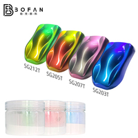 Poudre de pigment nacré ultrafin Bofan à changement de couleur, effet Aurora Caméléon Hypershift pour peinture automobile, vente en gros