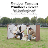 Paravent portable pliable en tissu Oxford avec fenêtre, installation rapide pour le camping, la plage et les événements en plein air