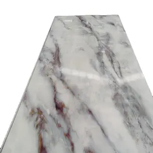 2023 new design luxury waterproof fireproof pvc marble sheet for interior decoration 1220*2440*2 mm