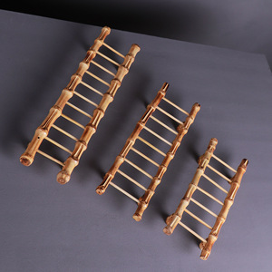 Bamboo Cup Drying Rack Oval Quick Dry Tea Ceremony Accessory Kitchen Tableware Storage Rack Traditional Chinese Design - Product Image 2