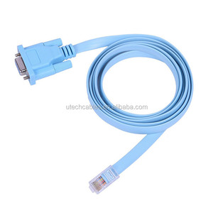 สายเคเบิล2026 8P8C RJ45สัญญาณอนุกรมเป็น Db9พินตัวเชื่อมต่อ Db9ตัวผู้กับ <span class=keywords><strong>RS232</strong></span>พินอะแดปเตอร์แปลงเครือข่ายอีเทอร์เน็ต - Product Image 3