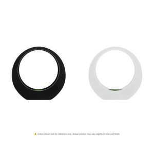 Vaso <span class=keywords><strong>da</strong></span> Parete Rotondo <span class=keywords><strong>in</strong></span> <span class=keywords><strong>Plastica</strong></span> Nera Leggera, Design Art Déco, per Decorazione Casa e Esposizione di Fiori Secchi - Product Image 4
