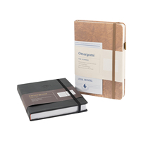 Carnet personnalisé A5 à couverture rigide en cuir végétalien avec estampage doré, reliure parfaite, journal à grille de points, papier épais 150 g/m², bande élastique, cadeau de luxe