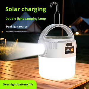 Lampe de camping LED rechargeable, longue durée de vie de la batterie, éclairage solaire extérieur pour la nuit et la rue, pour une utilisation d'urgence à domicile - Product Image 3