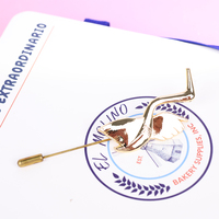 Épingles en émail avec logo personnalisé Insignes en bronze sur le thème des animaux pour épinglette Épingles en émail doux et dur imprimées UV à partir de signets en métal