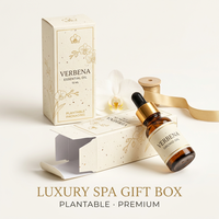 Coffret d'Huiles de Spa de Luxe, Ensemble d'Aromathérapie Premium avec Accents Dorés, Coffret d'Huiles Essentielles de Spa Haut de Gamme