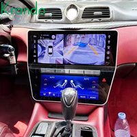 Écran de climatisation 10'' + Carplay 12,3'' pour Maserati GT Granturismo, GPS de voiture, lecteur multimédia vidéo, unité principale à double écran
